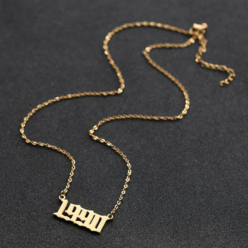 Wedding/Birth Year Necklace