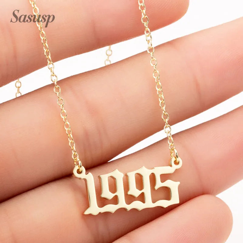 Wedding/Birth Year Necklace