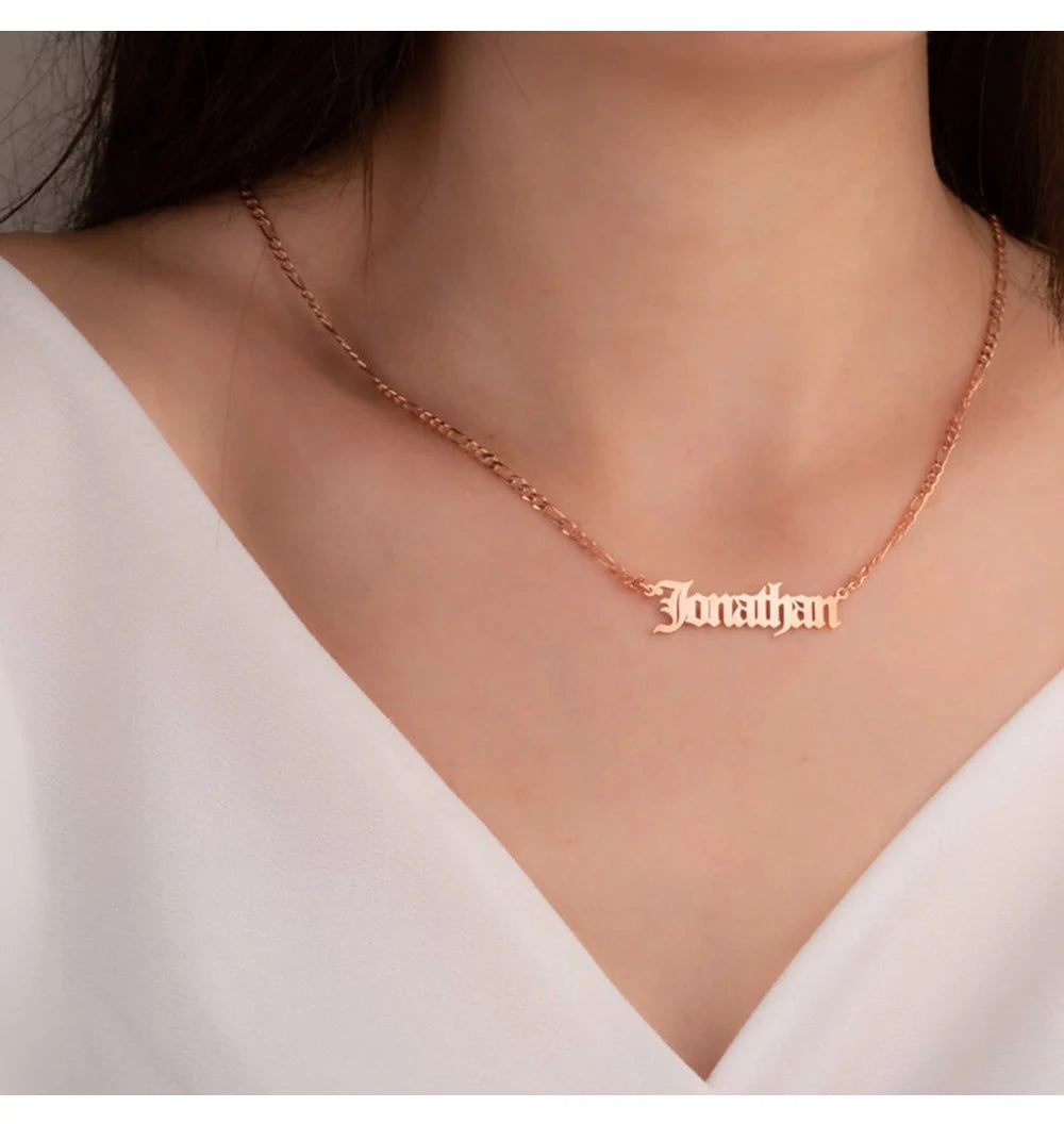 Custom Name Necklace Rose-Gold